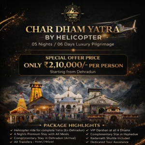 Chardham yatra by helicopter from dehradun